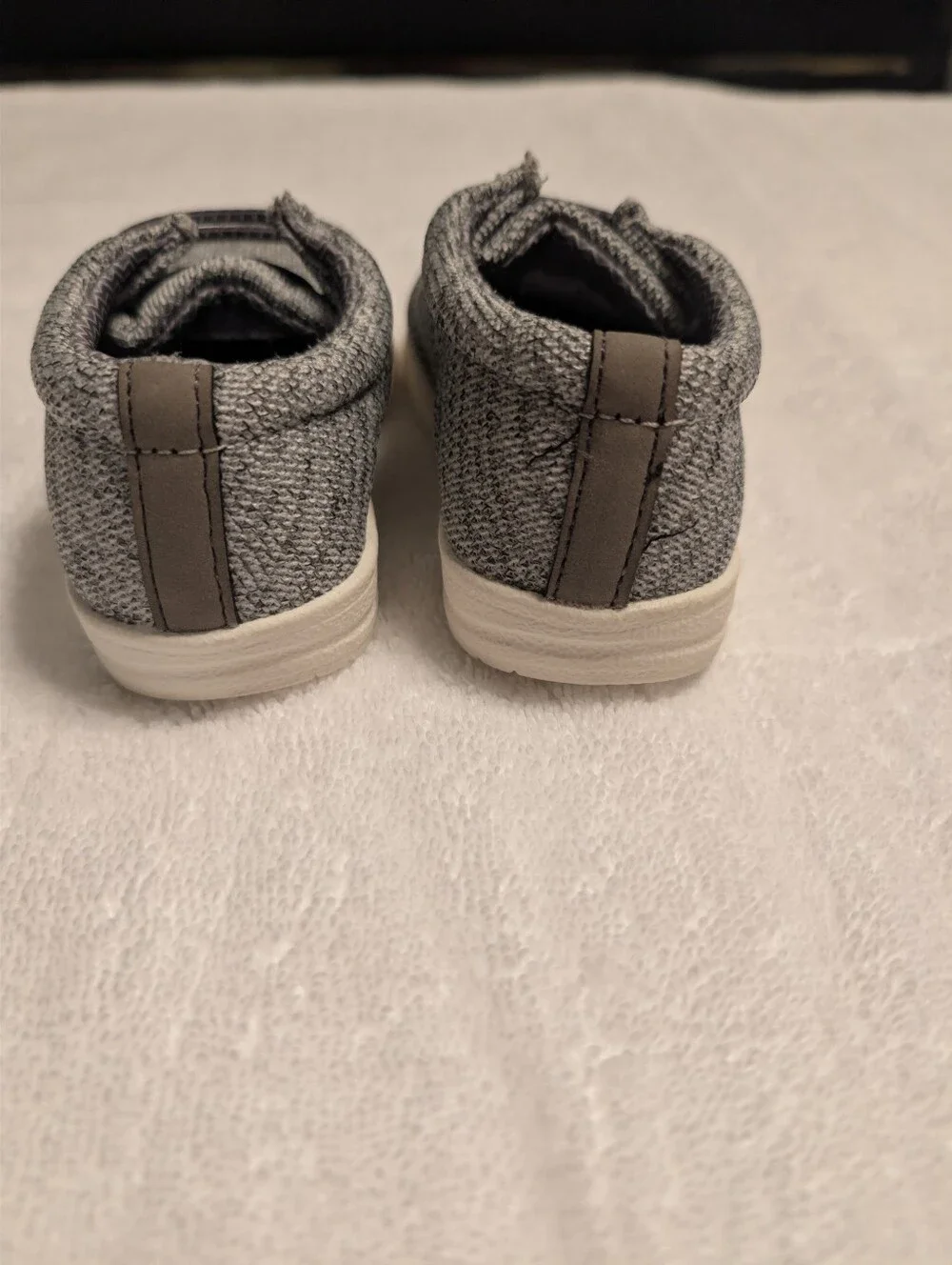 Old Navy Gray Knit Slip-on Deck Shoes for Kids